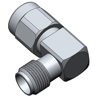 Precision RF Adapter Right Angle SMA (Male) to SMA (Female)